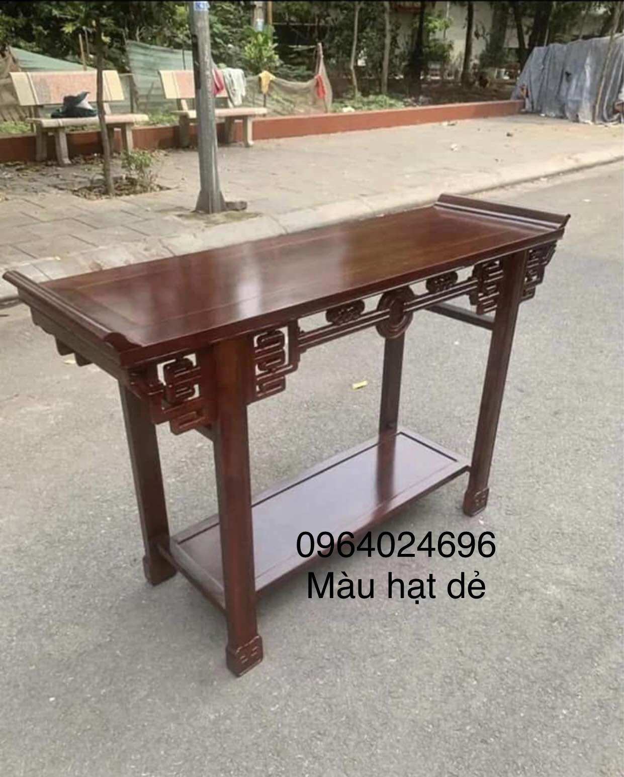 bàn 1m10x48 cao 80 gỗ lim Nam phi