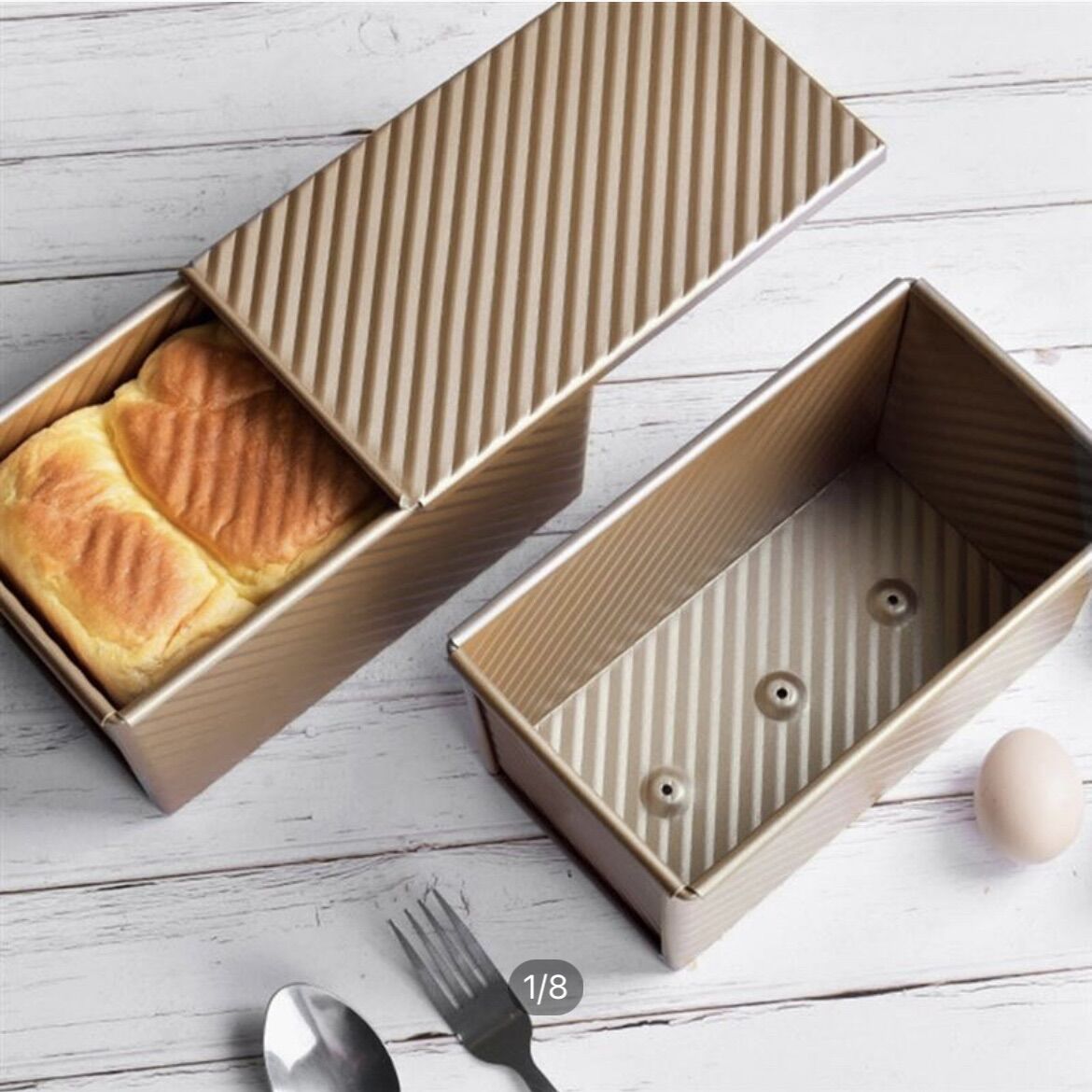 Khuôn nướng bánh chống dính cao câp,khuôn làm bánh mì sanwich,bánh gối,bánh mì hoa cúc loại đẹp 450g
