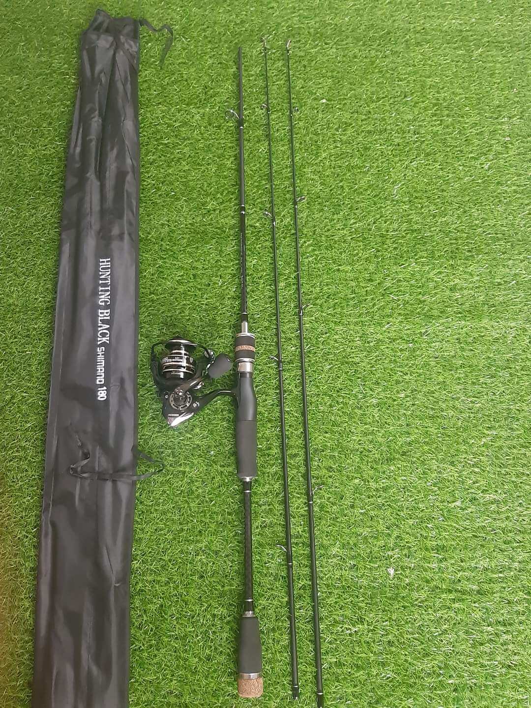 Combo Cần máy lure Hunting Black 2 khúc 2 ngọn M và ML Siêu rẻ Chất lượng