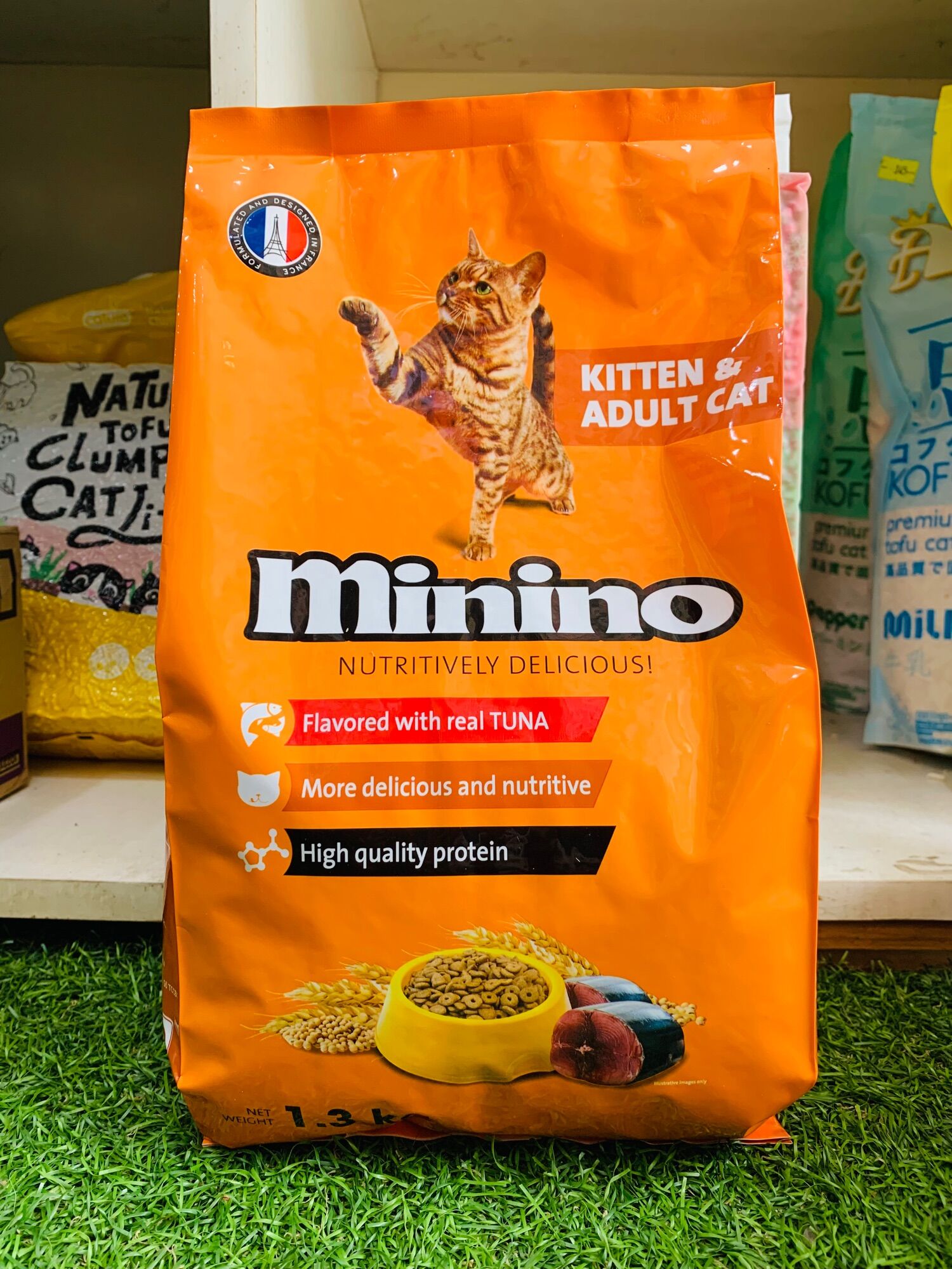 Thức ăn hạt cho mèo mọi độ tuổi Minino 1,3kg