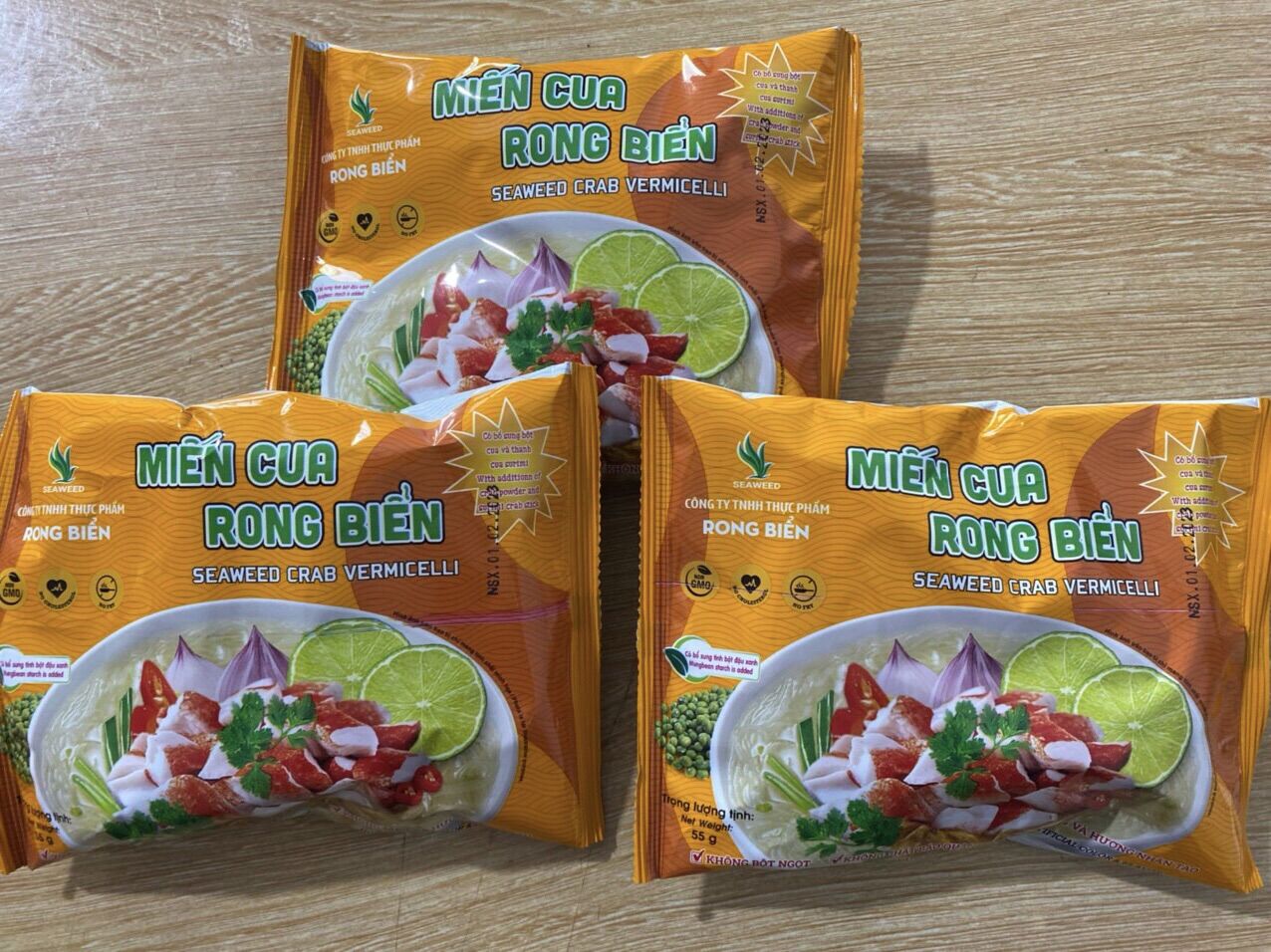 Miến cua rong biển gói 55g