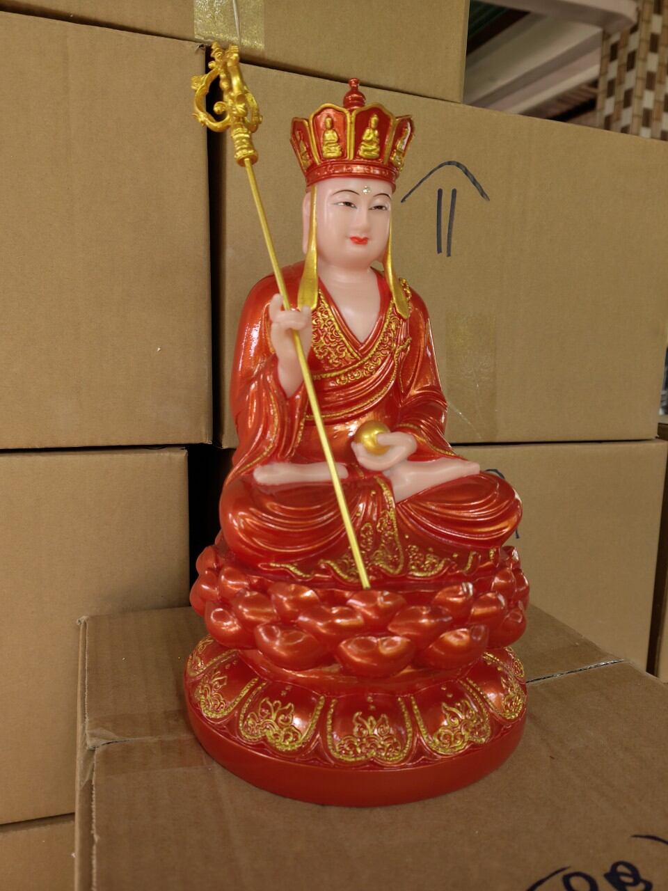 Tượng Địa Tạng Bồ Tát cao 30cm