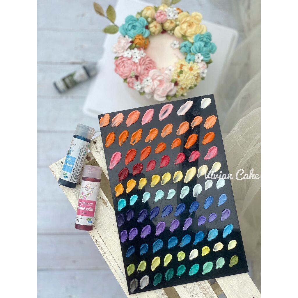 Màu siro thực phẩm Unicorn XANH TEAL (60G)