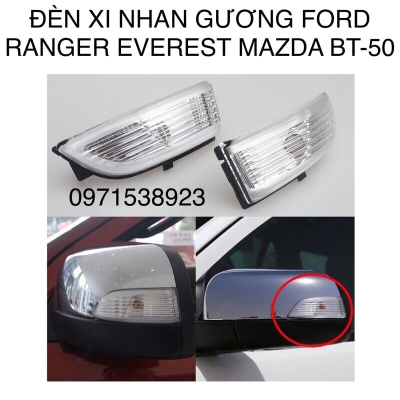 Đèn xi nhan gương chiếu hậu xe ford ranger, everest, mazda bt-50