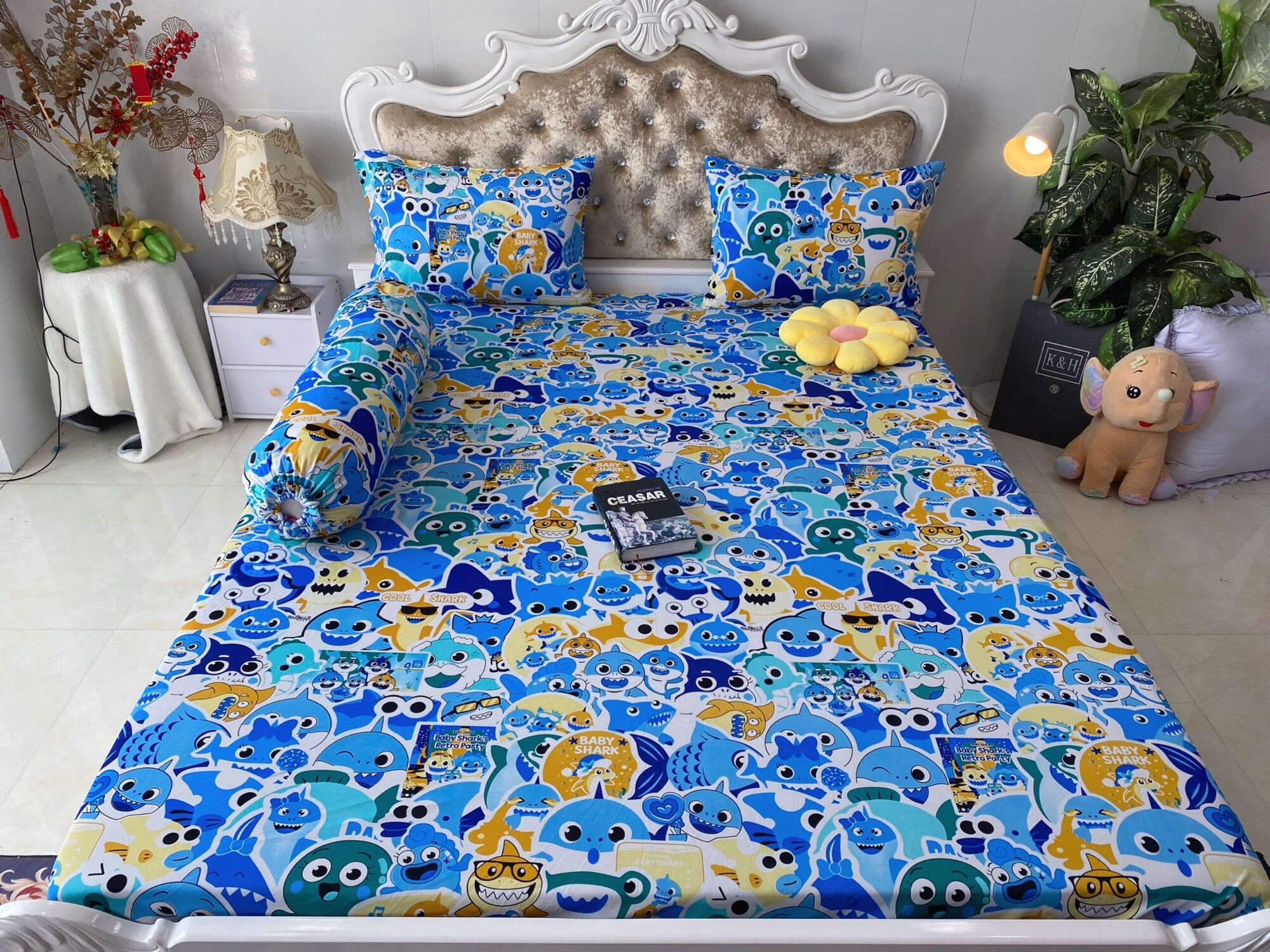 Bộ 4 món drap/ga áo gối THUN LẠNH HÀN QUỐC
