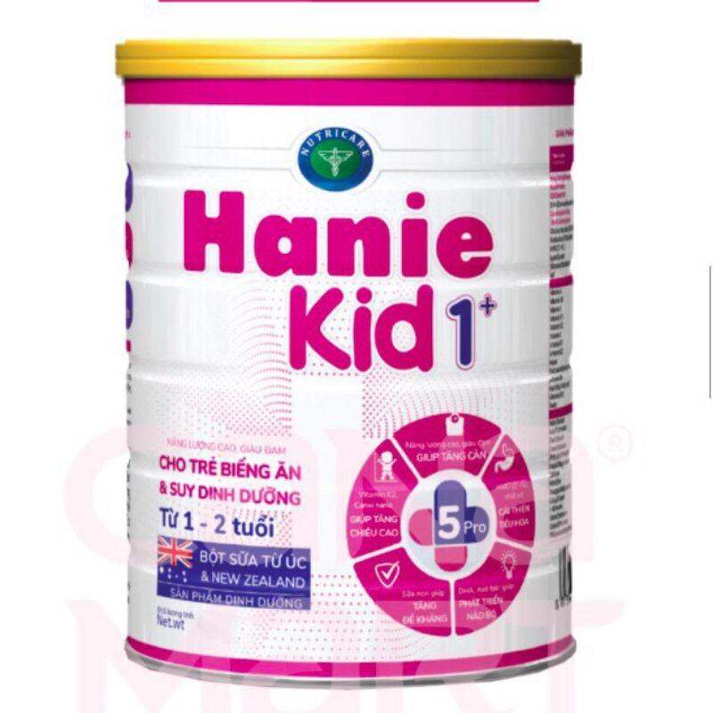 Sữa bột Hanie Kid 1+ (  1 -2  tuổi) lon 900g