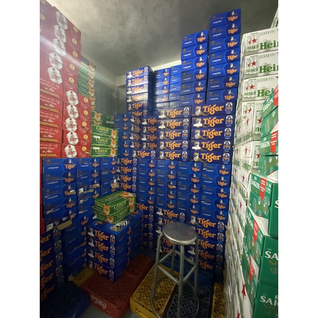 THÙNG 24 LON BIA TIGER 330ML/LON DATE LUÔN MỚI