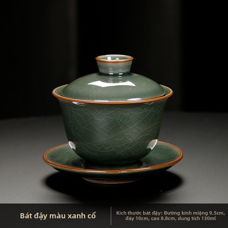 Single Large Heat Resistant Retro Chinese Ceramic Tea Cup - 3