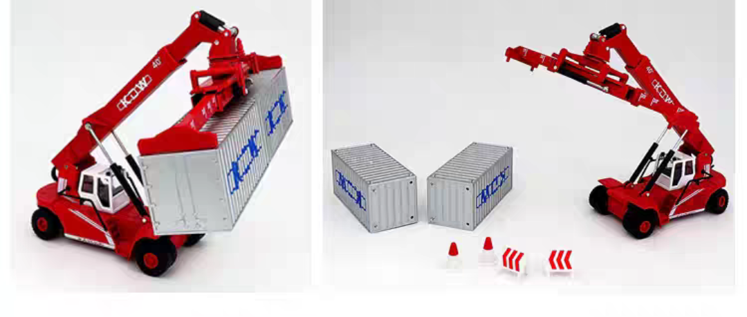 Mô hình xe xếp thùng container hợp kim 1:50