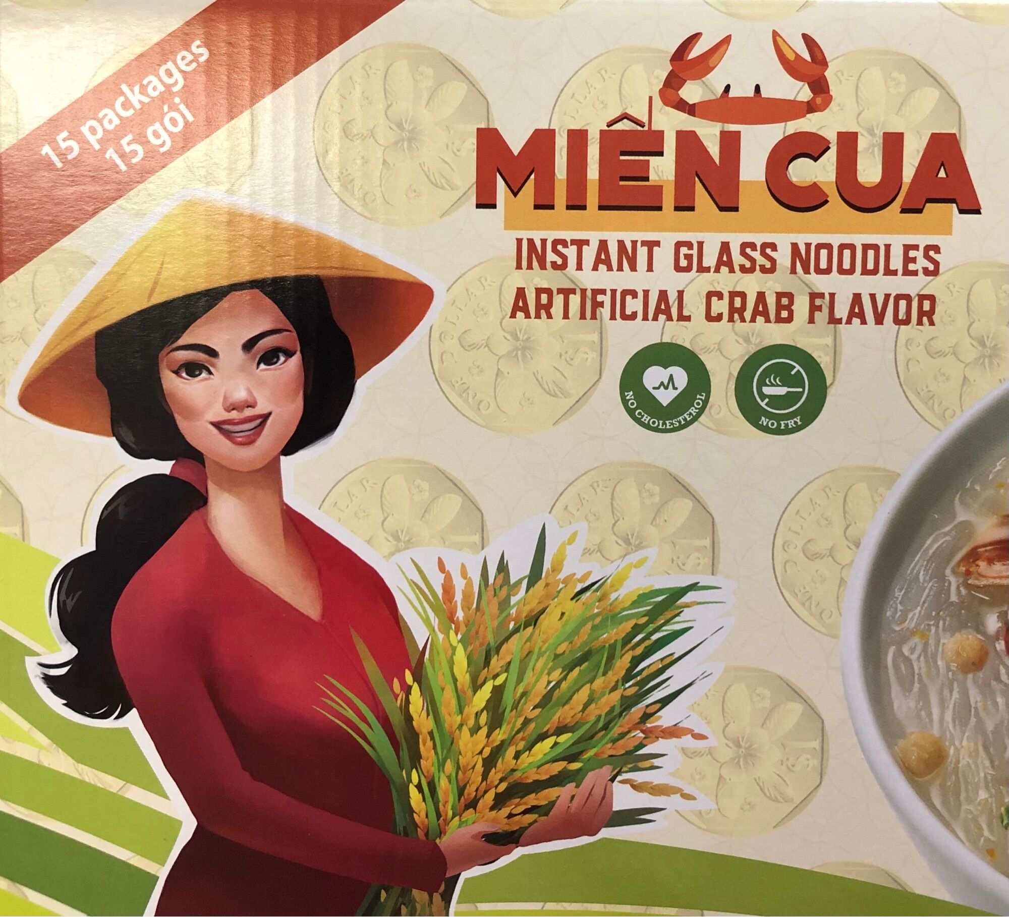 Miến cua gói (15 gói/ thùng) - Vermicelli