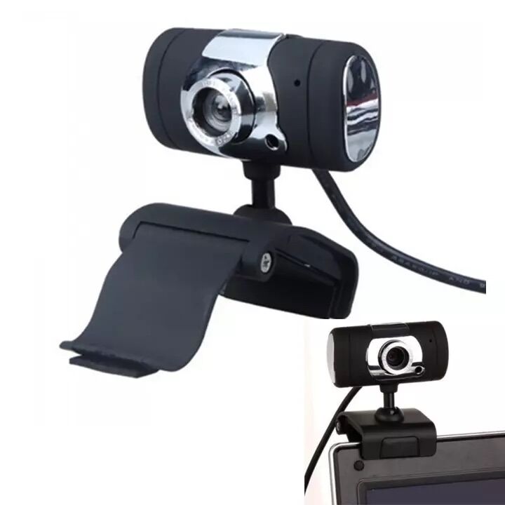 Webcam Xoay Có Đèn Led Kèm Micro Tiện Dụng
