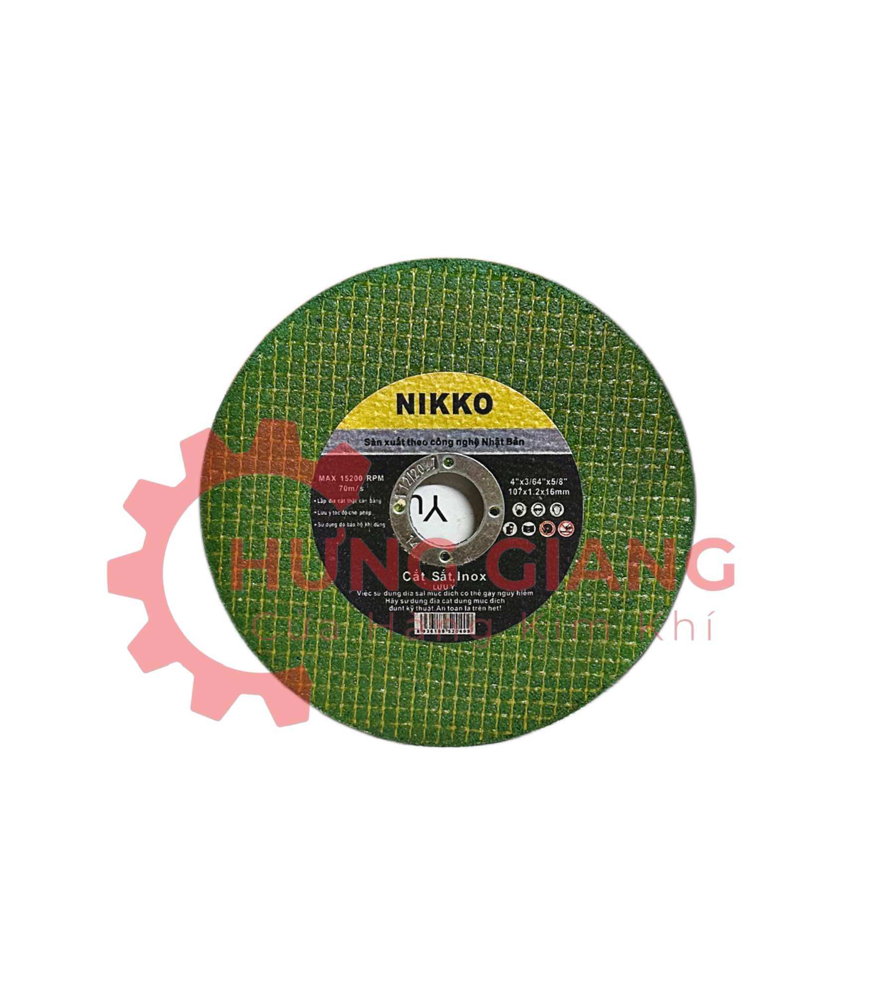 Đá Cắt Sắt, Cắt inox NIKKO 107 Đá Cắt An Toàn