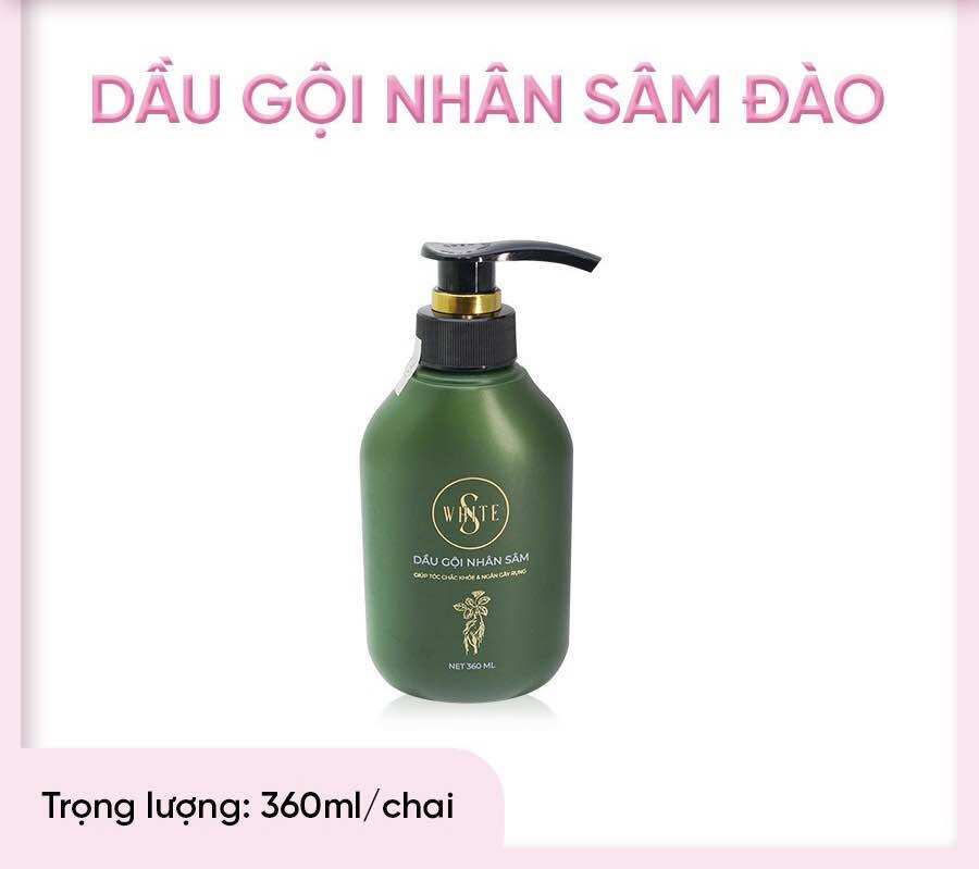 Gội nhân sâm đào swhite Chính Hãng mẫu mới