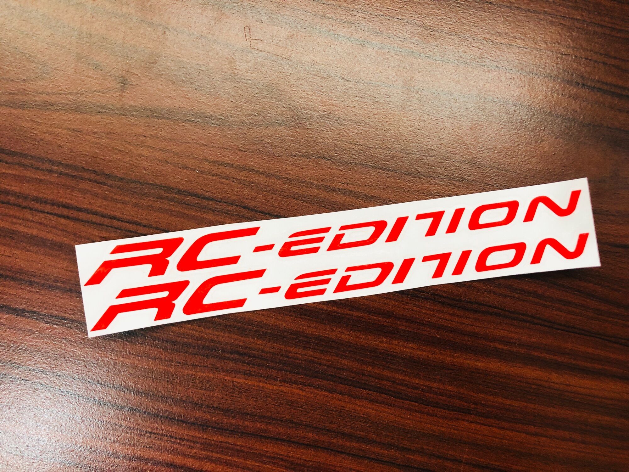Tem dán phuộc rc edition đỏ decal