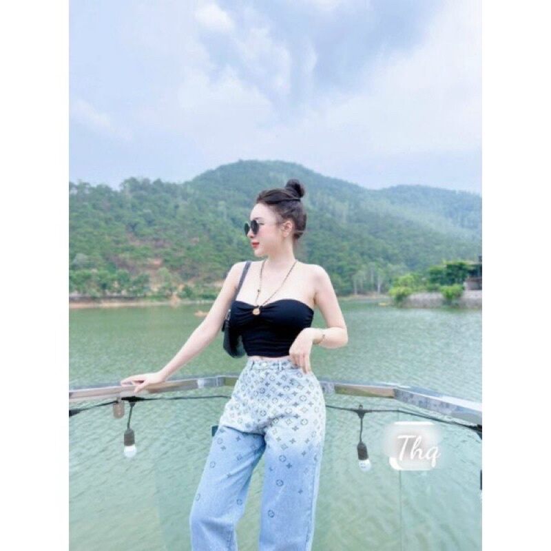 ÁO YẾM CROPTOP PHỐI XÍCH SIÊU SẸC XY VBC09