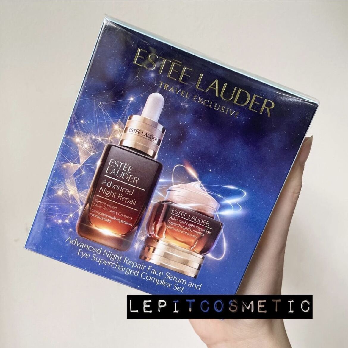 [Lepit Cosmetic] Serum Estee Lauder Advanced Night Repair 50Ml Và Kem Mắt Advanced Night Repair Eye Supercharged Complex Synchronized Recovery Full Box 15Ml