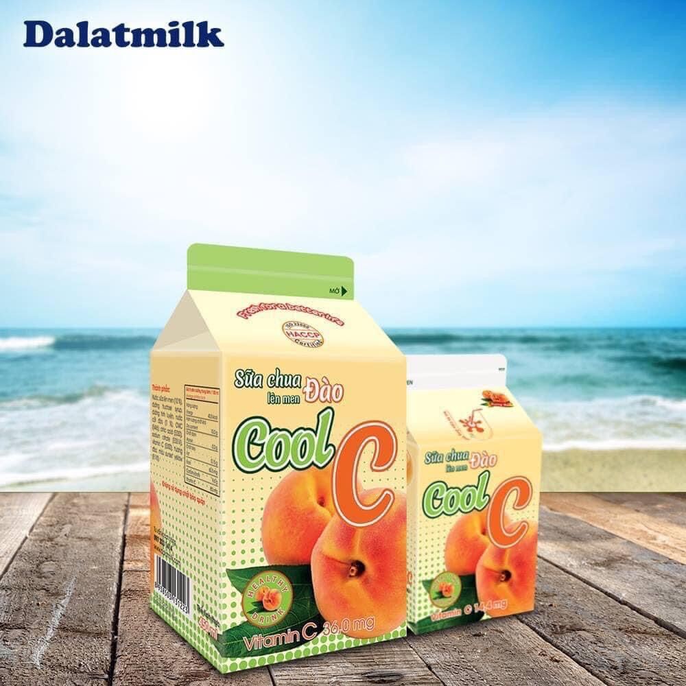 Cool c đào Dalatmilk 180ml