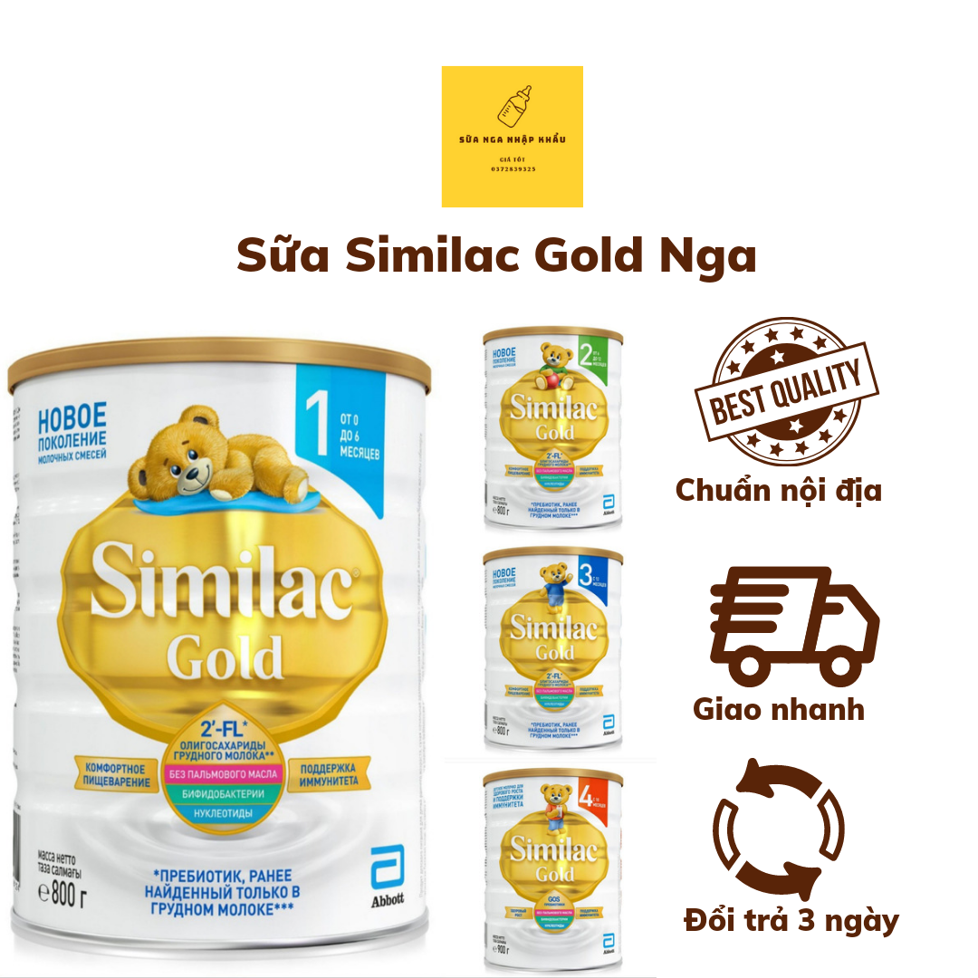 Sữa similac gold nga số1234, hộp 800g