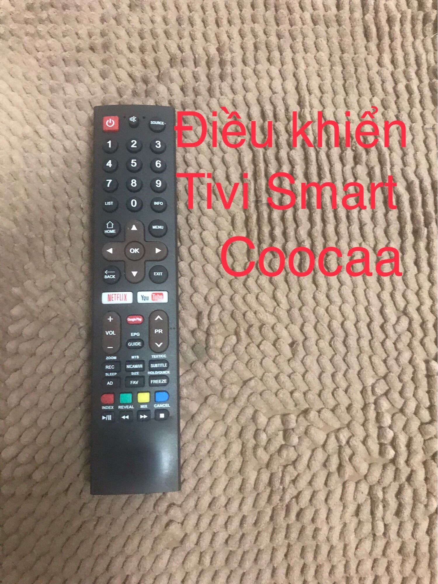 Remote điều khiển tivi coocaa đa năng