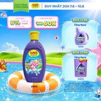 Sữa Tắm Gội cho bé Carrie Junior chiết xuất trái cây thiên nhiên Hương Tinh Chất Sữa 280g