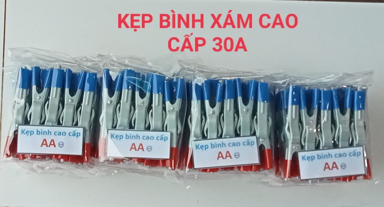 100 cặp kẹp bình xám màu cao cấp A A XANH ĐỎ