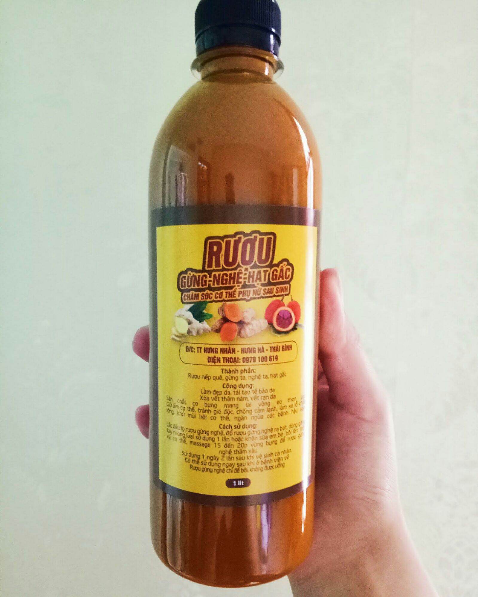 Cốt gừng nghệ hạt gấc chai 500ml