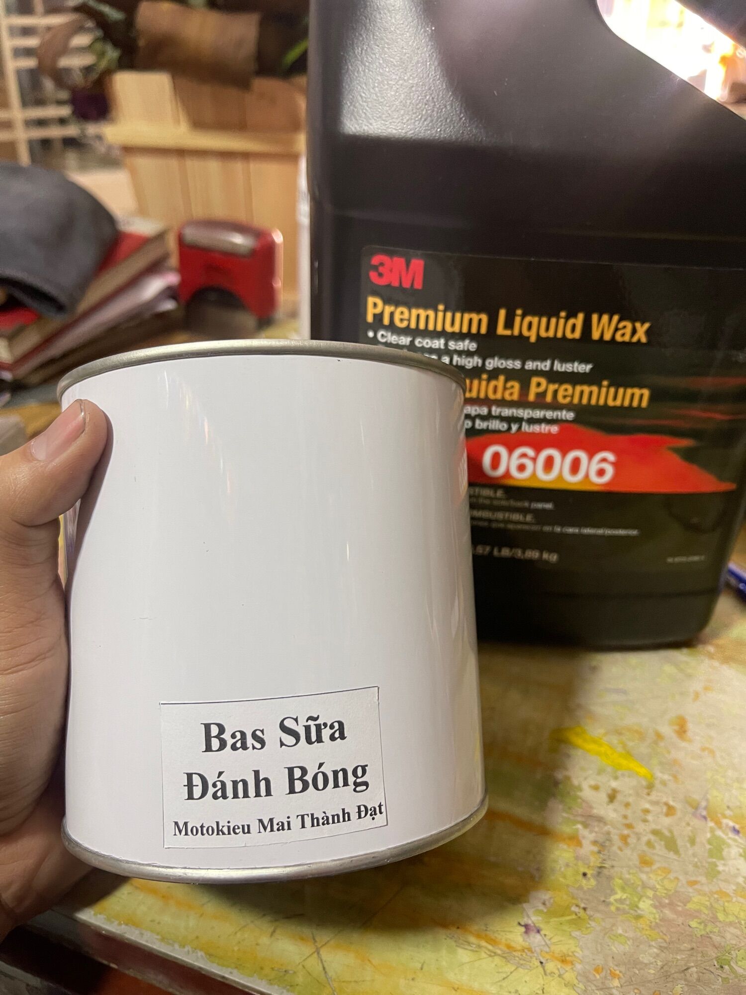 Pass Sữa Xi Đánh Bonga Bước 3 3M 06006 ( Sơn oto - xe Máy ) Hàng Có Chiết Lẻ