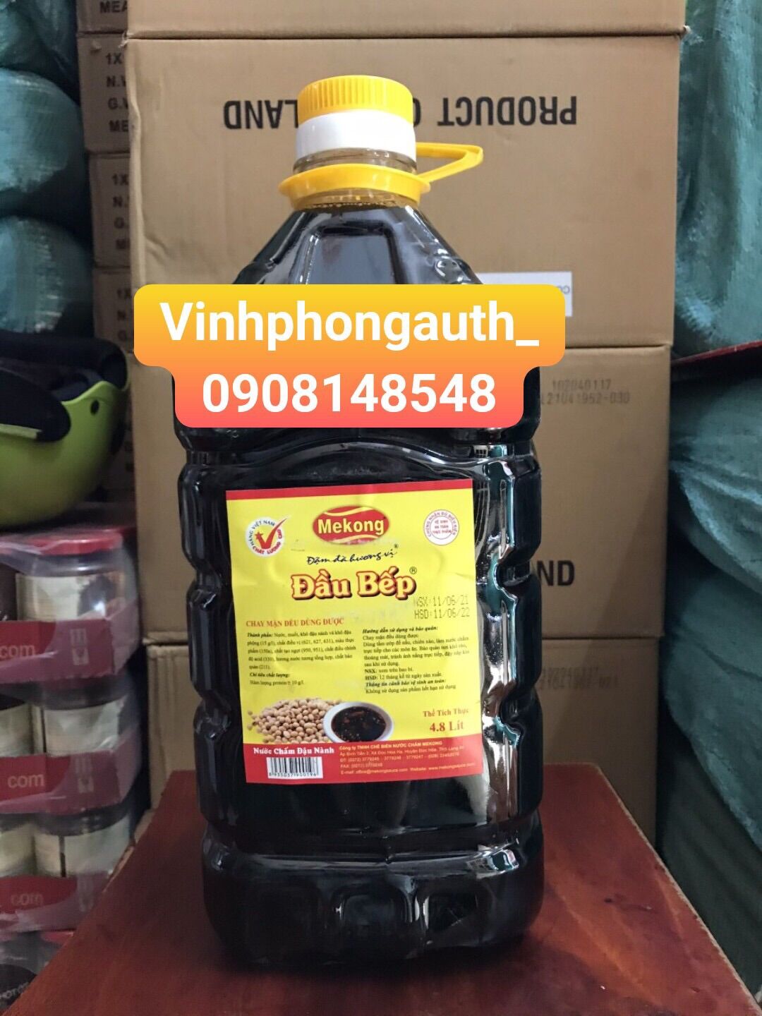 Nước tương đậu nành Mekong 4.8 Lít