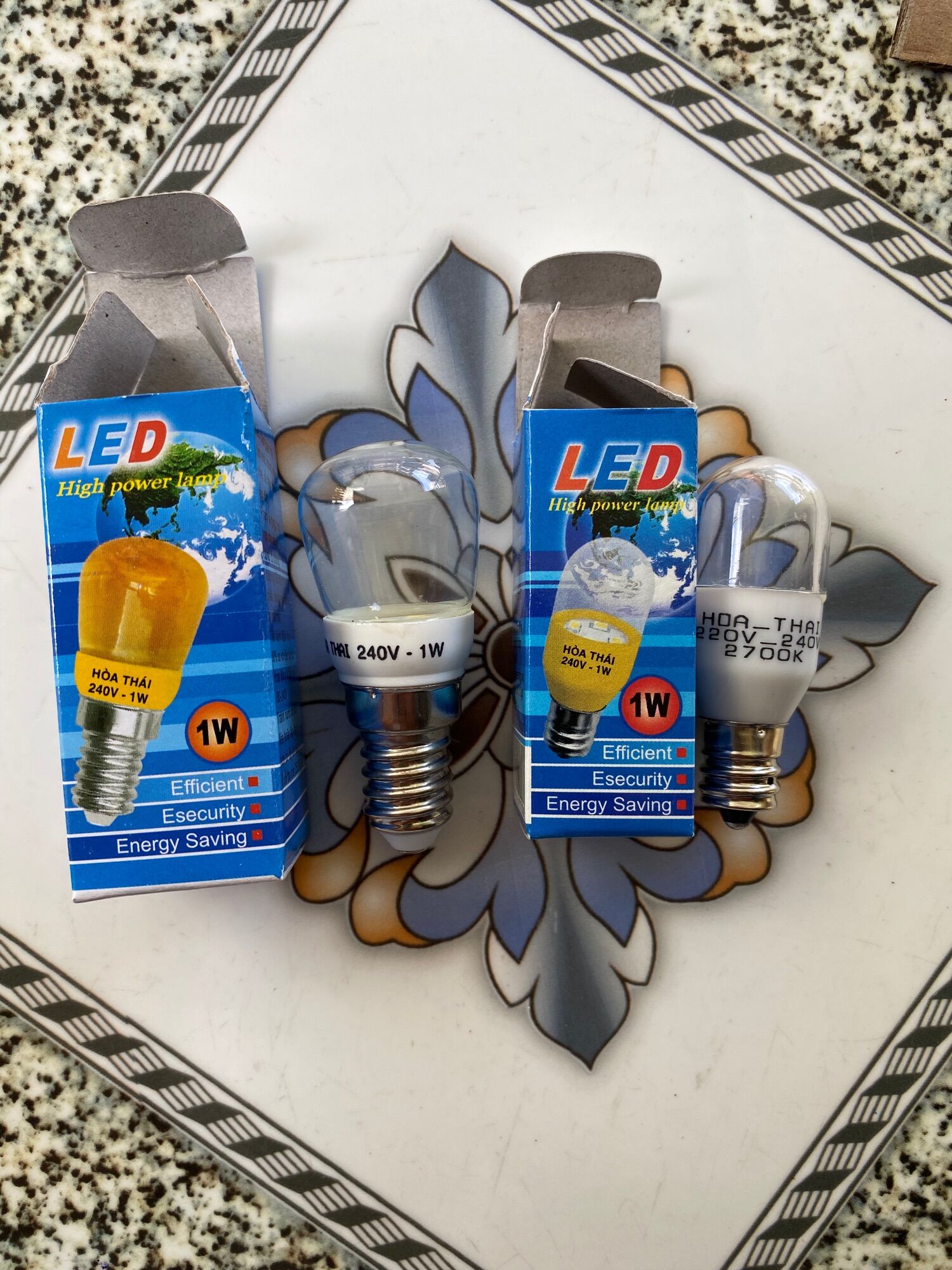 Bóng tủ lạnh led, bóng bí led, bóng đèn máy may led 1W đui E12, E14 cao cấp Hòa Thái
