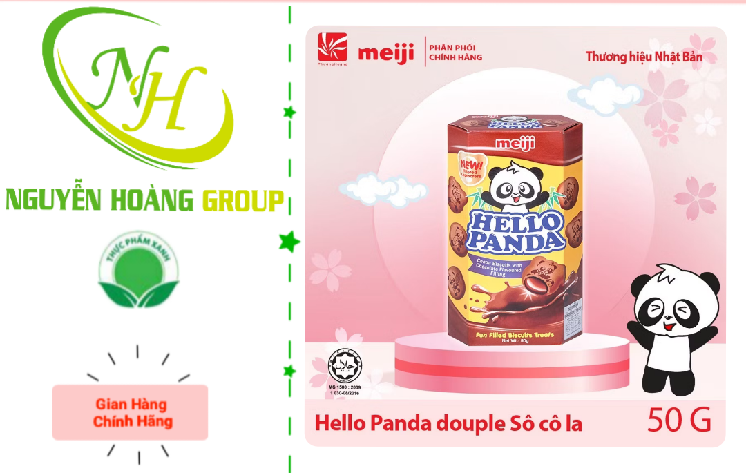 MEIJI - Bánh Hello Panda Milk 40g