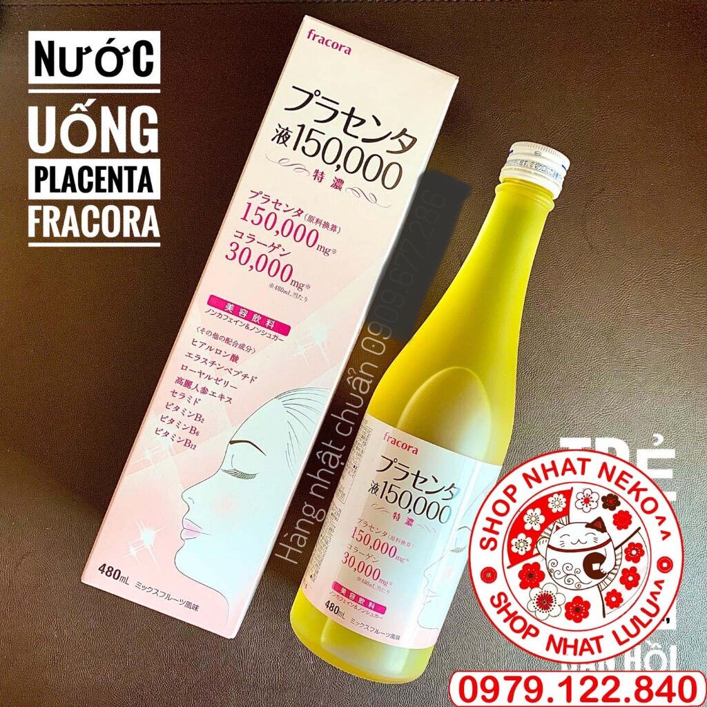 Nước Uống Collagen Nhau Thai Cừu Fracora Placenta Nhật bản 480ml