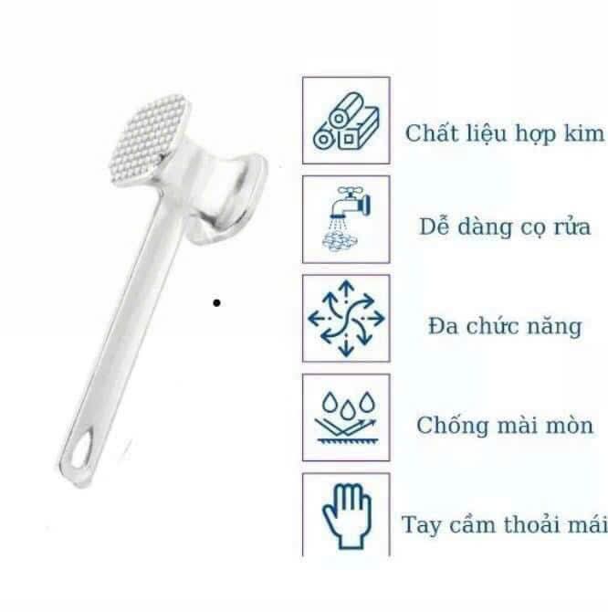 búa dầm thịt, tỏi, đập đá lạnh dài 25cm
