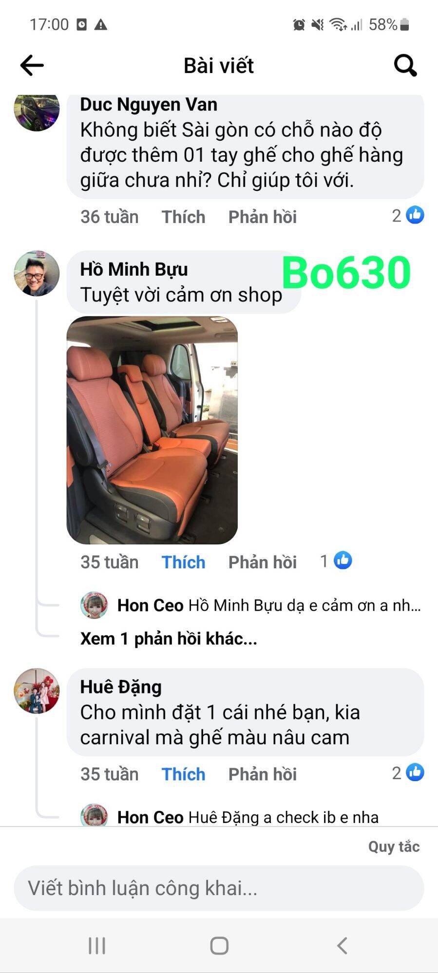 Ghế phụ (ghế giữa, ghế sub) xe Carnival