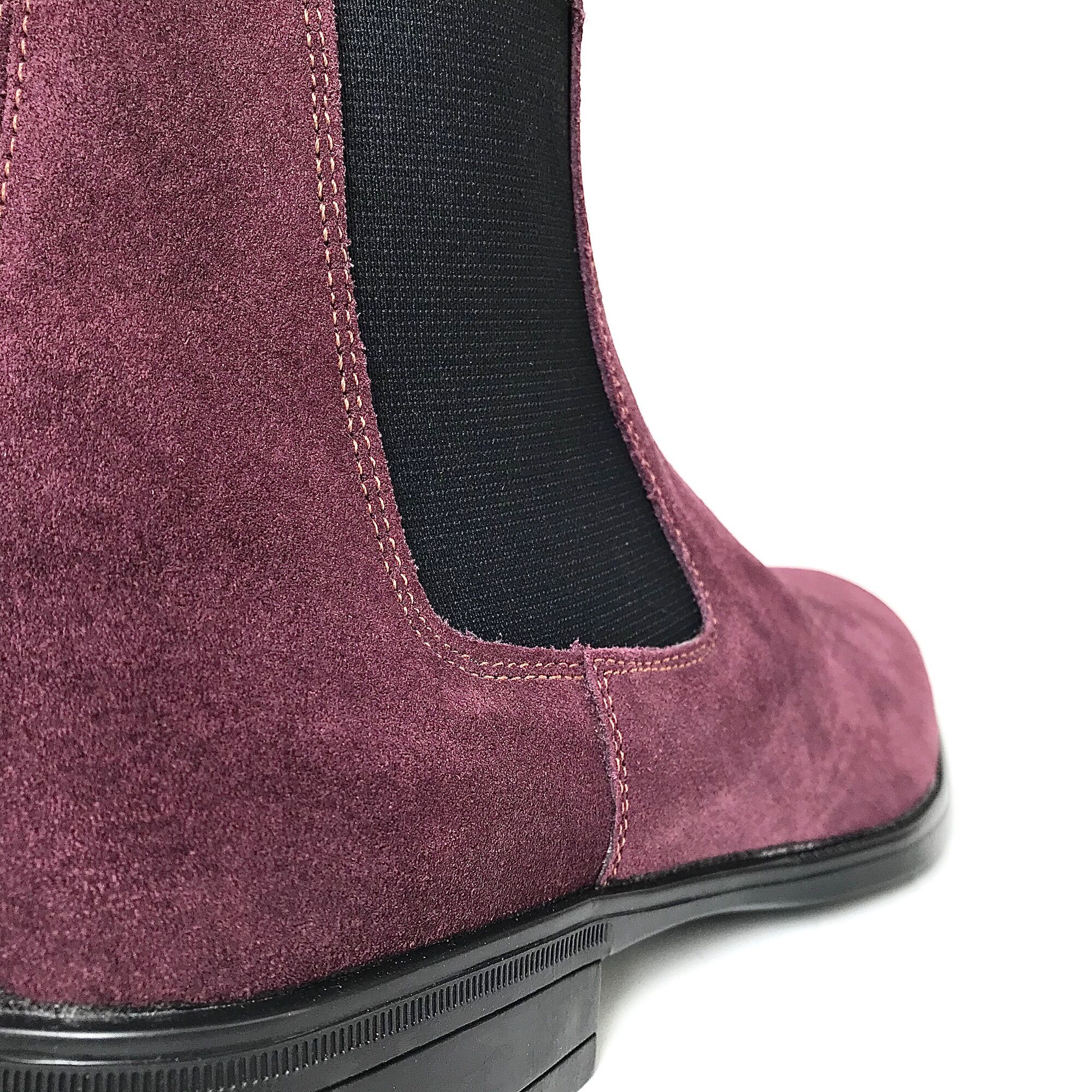 Giày Chelsea Boot Nam Da Bò Thật Tefoss HT350 Tím