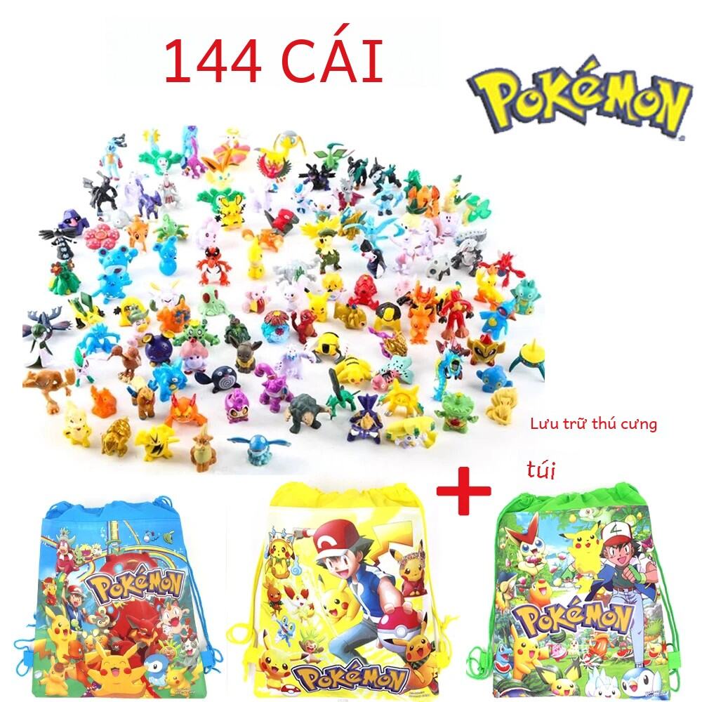 144 Quy Mô Pokemon Pikachu Nhân Vật Hành Động Tập Thể Anime Mẫu Trang Trí Trang Trí Cho Trẻ Em Quà Tặng Giáng Sinh Chất Liệu Nhựa PVC