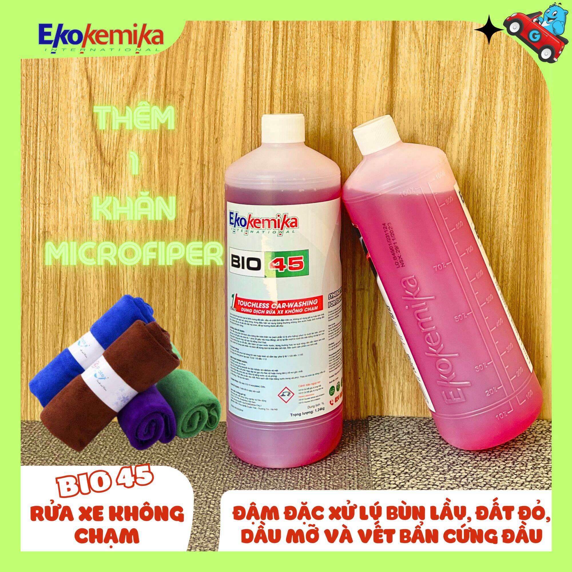 Dung dịch rửa xe không chạm ekokemika bio 45 - 1l