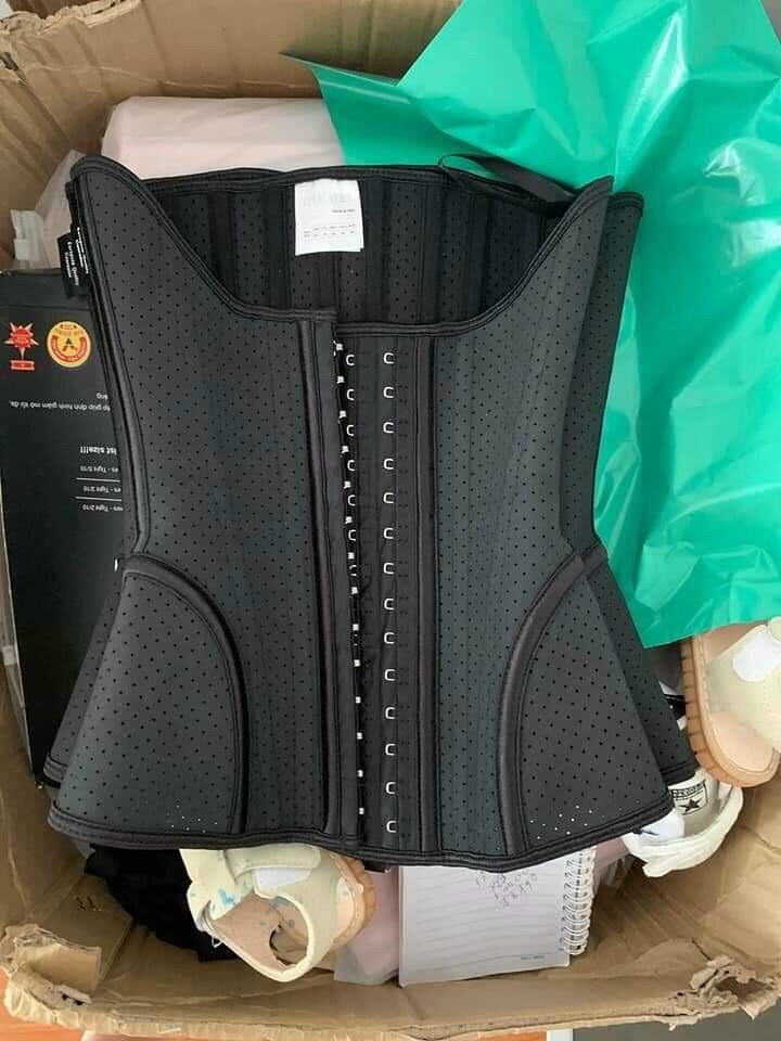 Đai latex chuẩn, đai nịt bụng latex cải tiến thiết kế lưng cao 19 xương cao cấp 26 cm