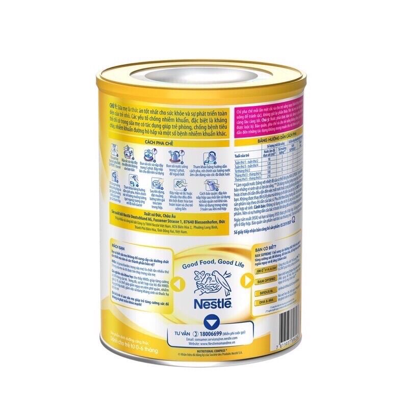 Sữa Bột Nestle Nan Supreme 1 - Hộp 400g