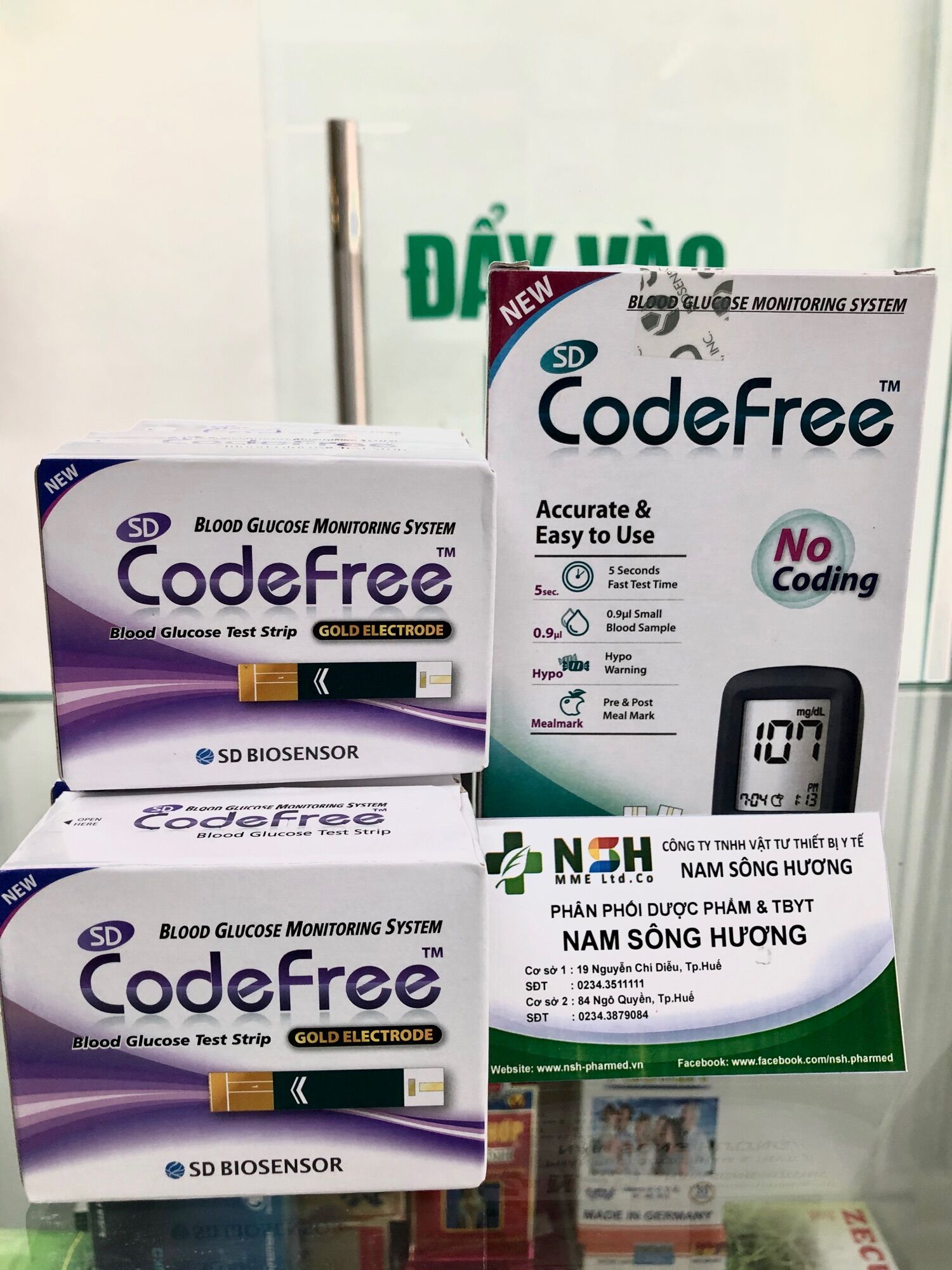 ❤️ HỘP 50 test thử Que thử đường huyết SD Codefree (SD code free) 50 que và 25 que test thử Que thử tiểu đường SD Code free SD CODEFREE HÀN QUỐC
