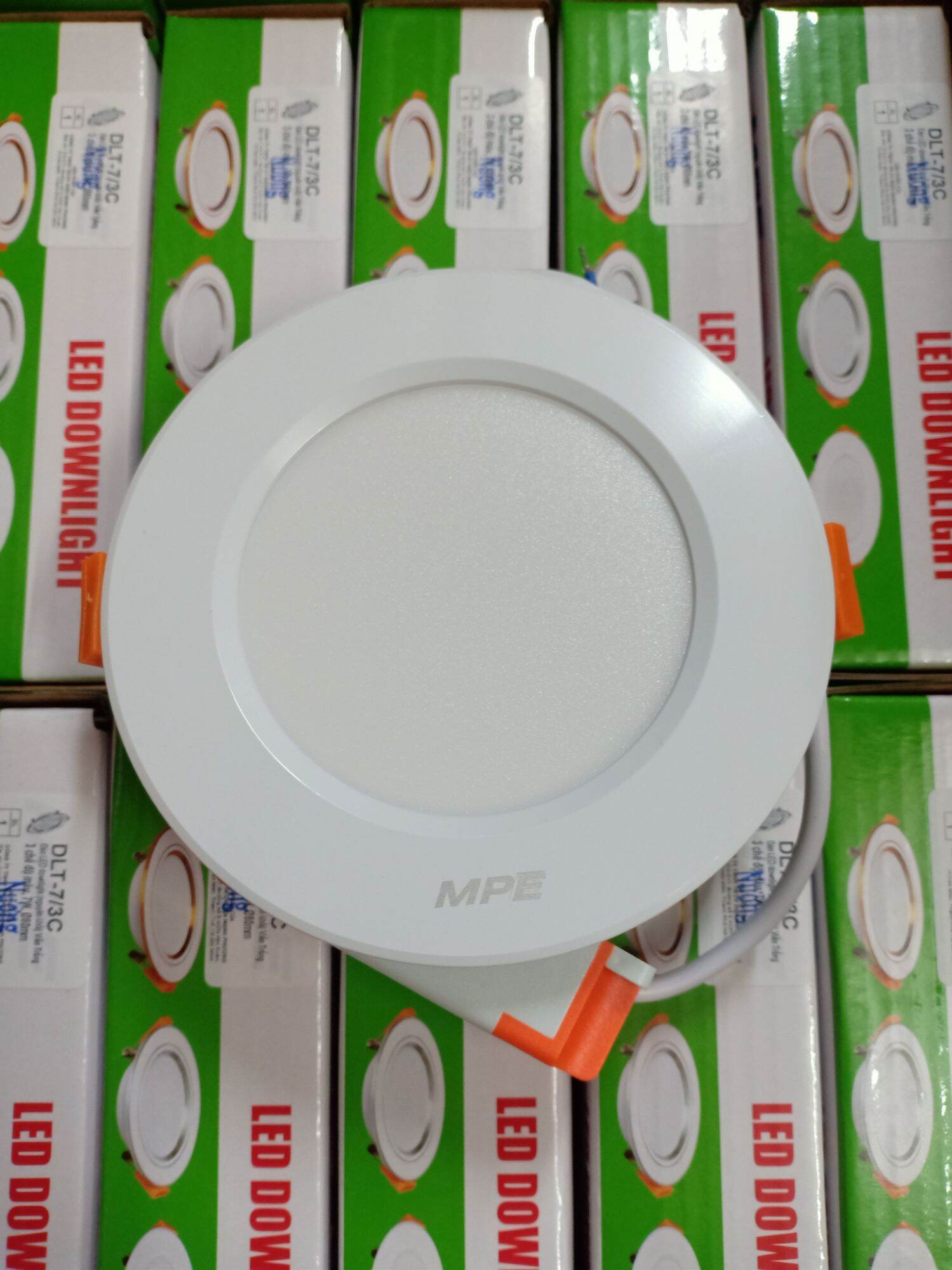 Led âm trần 7W d90 3màu MPE