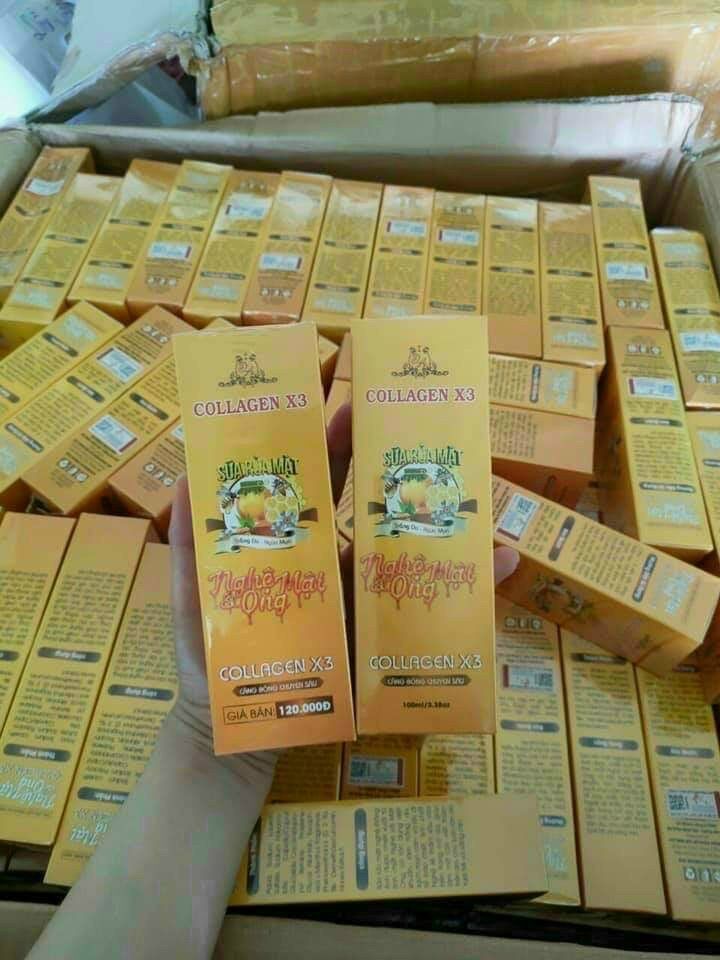 Sữa rửa mặt Colagen X 3 nghệ và mật ong