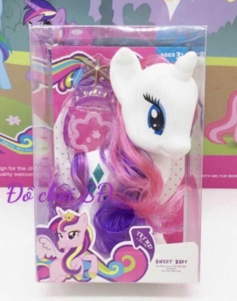 Mô hình ngựa pony - trắng