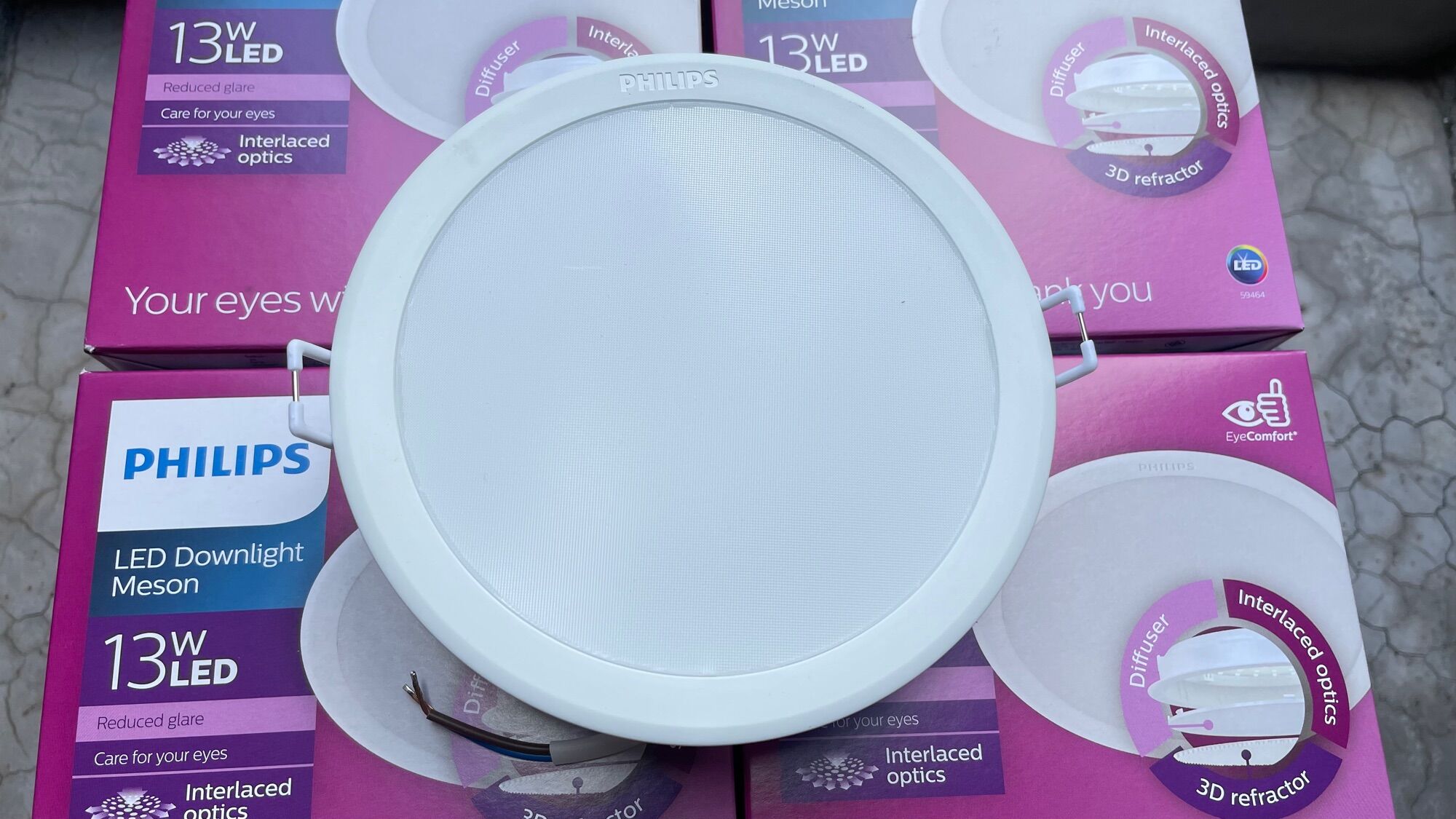 Đèn âm trần philips meson io 13w 6500k/4000k/3000k d125