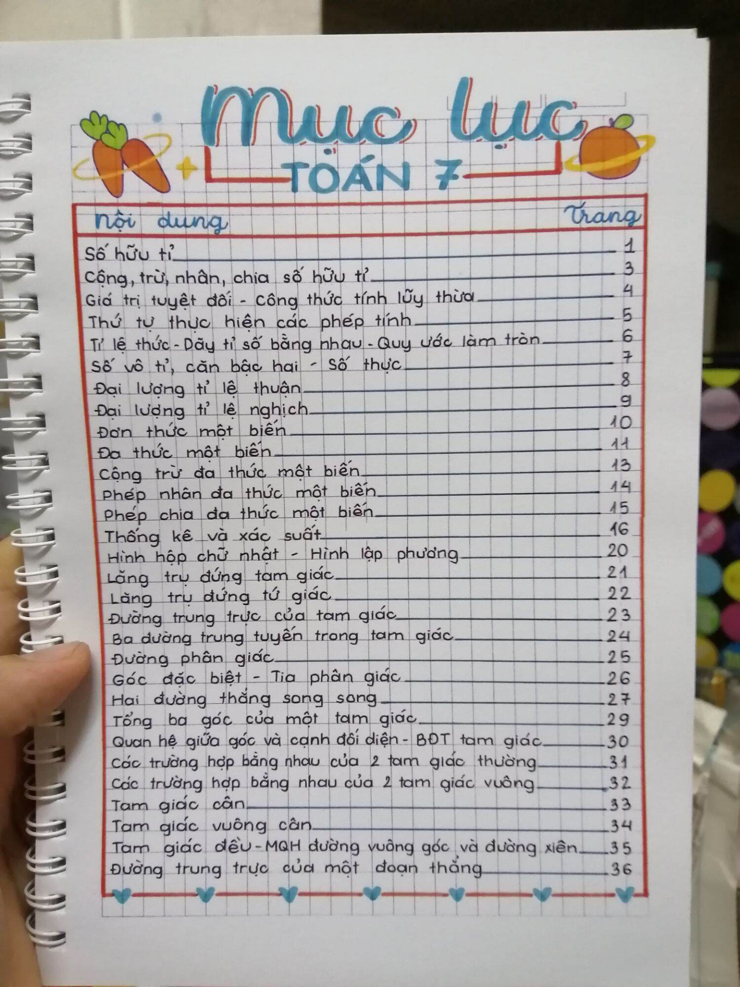 Sổ Takenote Toán 7 khổ A5