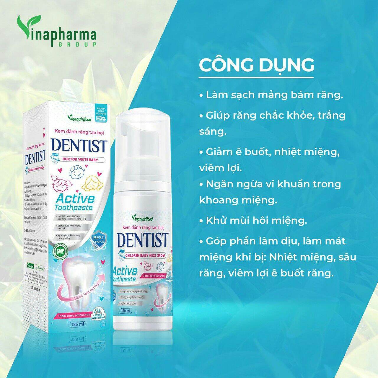 Kem Đánh Răng Tạo Bọt Dentist