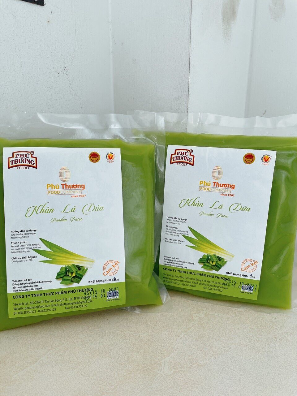 Nhân lá dứa 1kg