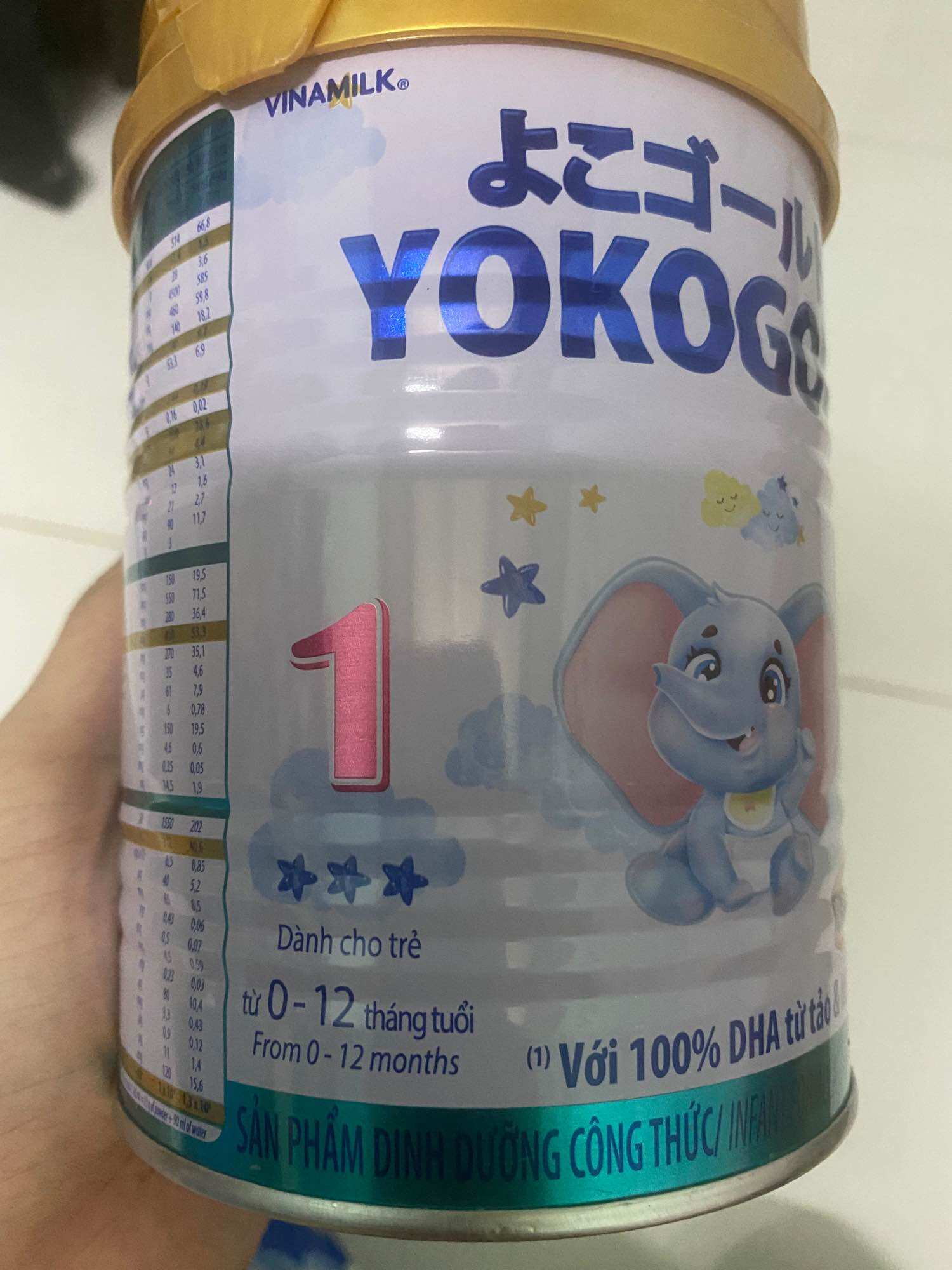 [ HSD T7-2025] SỮA BỘT YOKO 1 350G ( CHO TRẺ TỪ 0-12 THÁNG TUỔI)