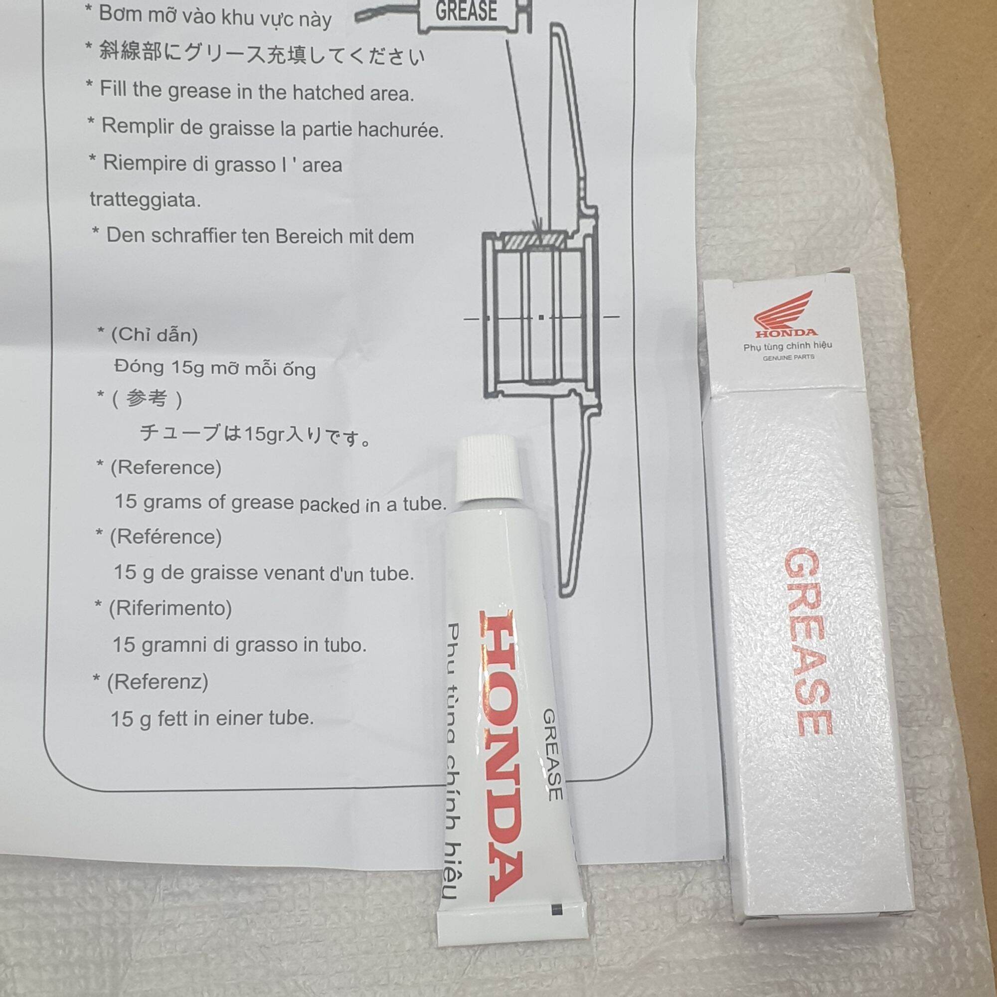 Mỡ bò chịu nhiệt chính hãng Honda