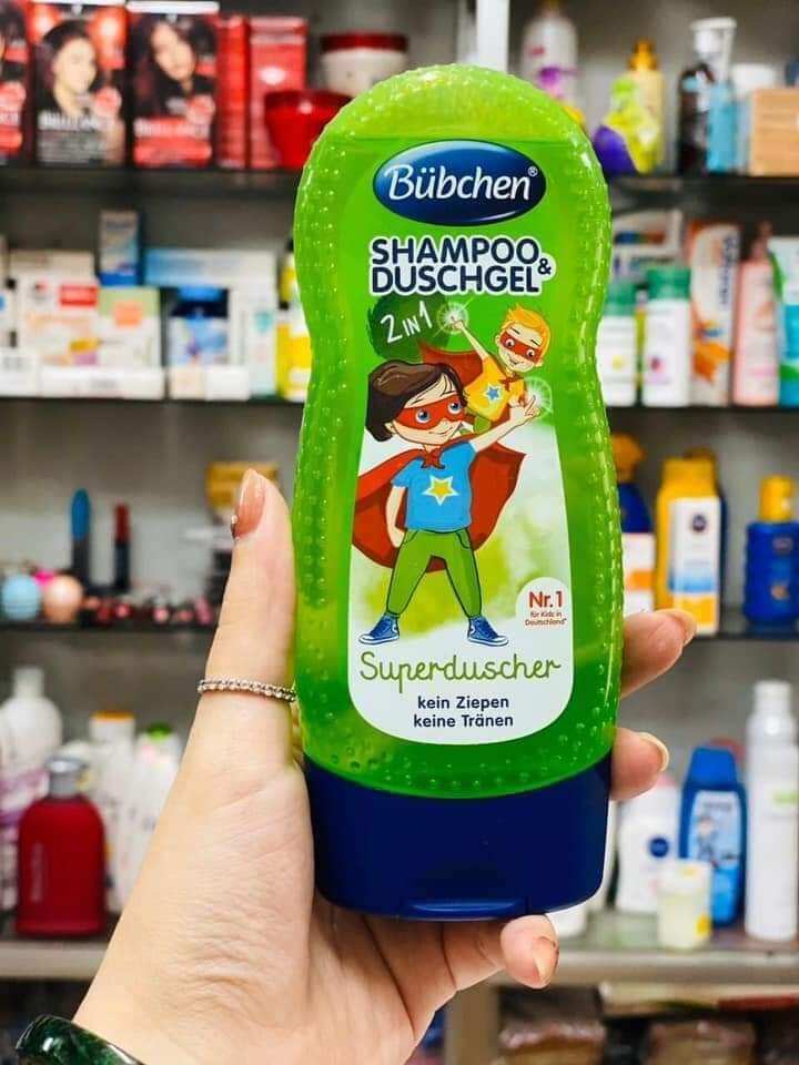 Dầu gội + sữa tắm trẻ em BUBCHEN nội địa Đức 💯 chai 230ml