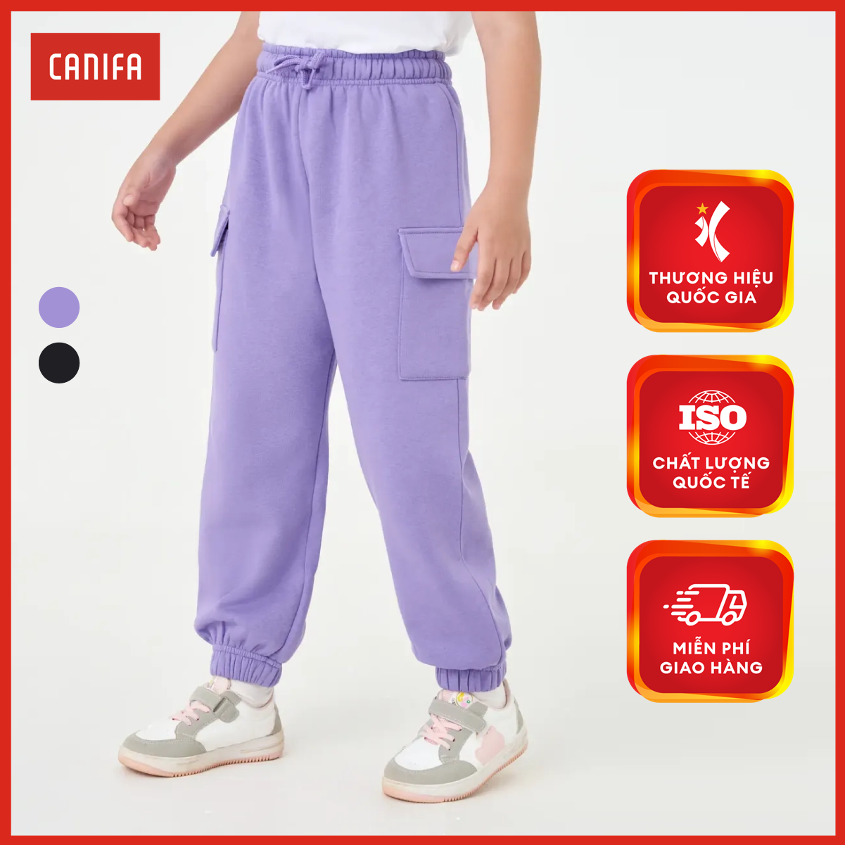 [20H 7-10.8 VOUCHER TỚI 1 TRIỆU] Quần nỉ bé gái CANIFA 1BP23W006